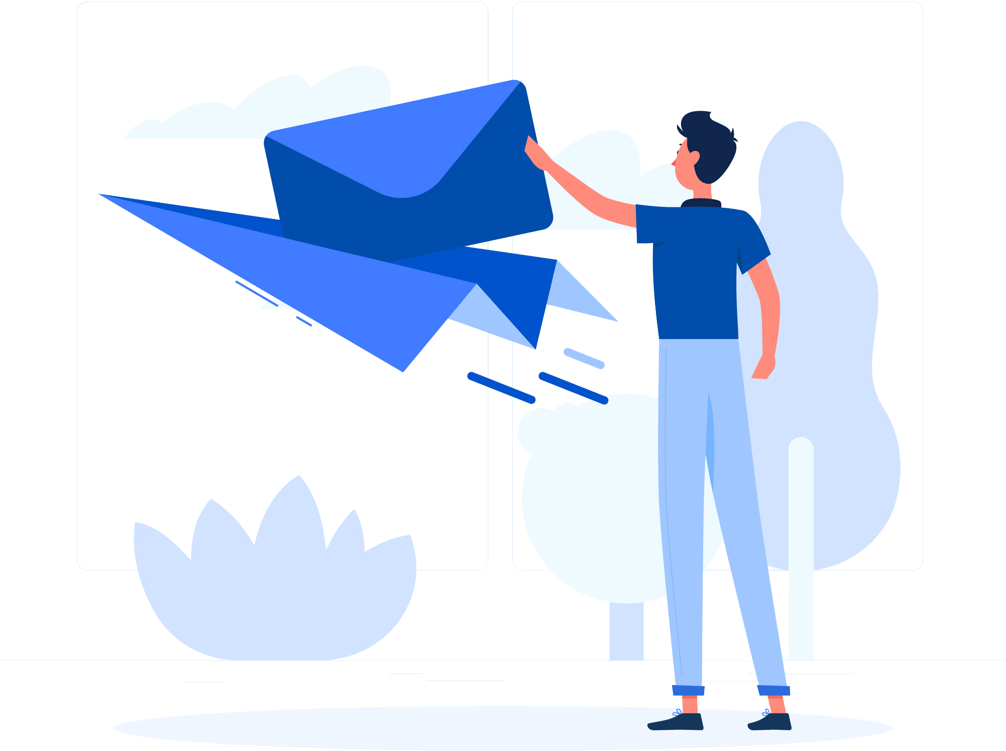 Contact form illustration - Customer support image